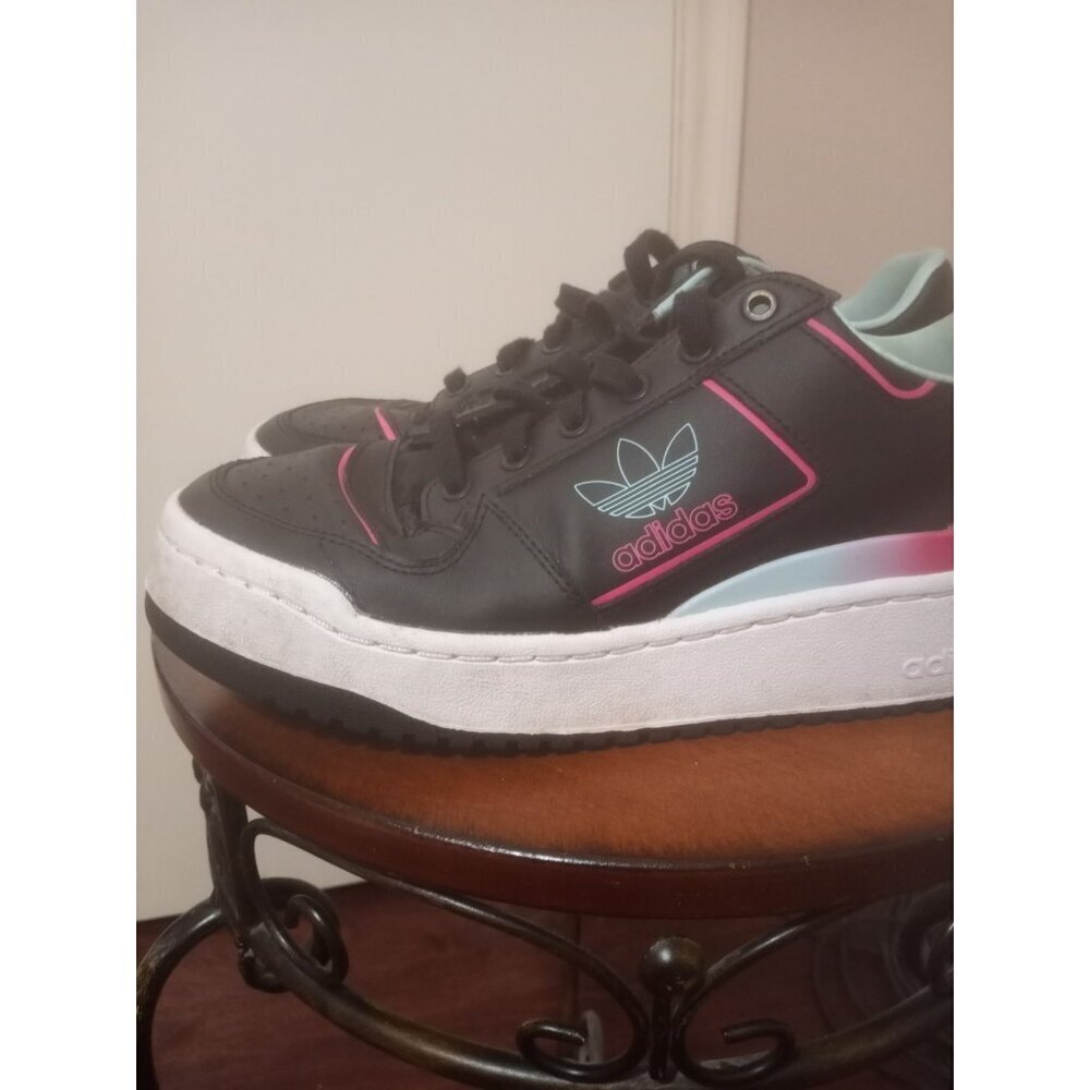Adidas Forum Bold Black Womens GY4667 Tennis Shoes Sneakers Sz 10 - Picture 10 of 16